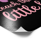 I Teach The Sweetest Hearts Rainbow Teacher Foto Afdruk (Hoek)