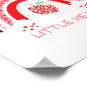 I Teach The Sweetest Hearts Rainbow Teacher Valent Poster (Hoek)