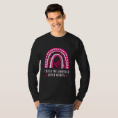 I Teach The Sweetest Hearts Rainbow Teacher Valent T-shirt (Voorkant volledig)