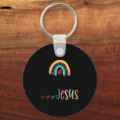 I Teach Tiny Humans About Jesus Christian Teacher Sleutelhanger (Voorkant)