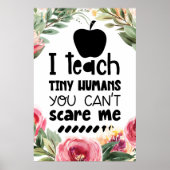 I teach tiny humans poster (Voorkant)