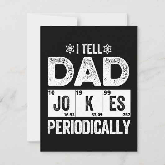 I Tell Dad Jokes Periodically Save The Date (Voorkant)