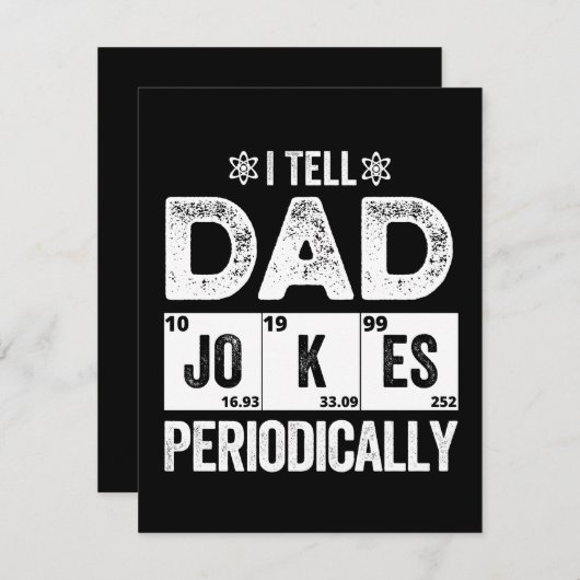 I Tell Dad Jokes Periodically Save The Date (Voorkant / Achterkant)