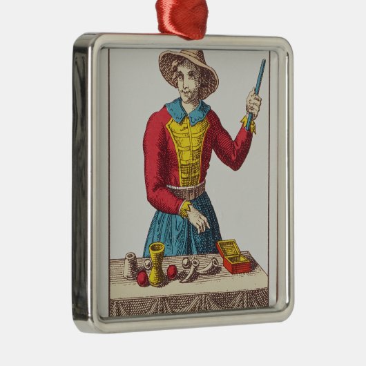 I The Magicia, zeven tarotkaarten Metalen Ornament (Rechts)