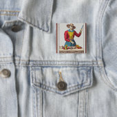 I The Magicia, zeven tarotkaarten Vierkante Button 5,1 Cm (In situ)