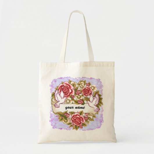 I Thee Wed bruiloft canvas tas (Voorkant)