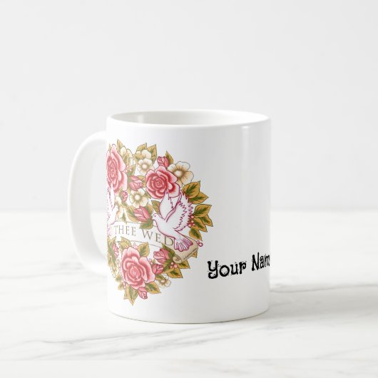 I Thee Wed bruiloft mokken (Voorkant links)