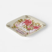 I Thee Wed bruiloftspapieren borden Papieren Bordje (Gebogen)