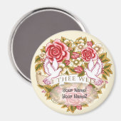 I Thee Wed huwelijksmagneet Magneet (Voorkant / Achterkant)