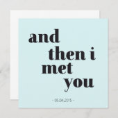 I then i met you - personalisierbar jubiläum (Voorkant / Achterkant)
