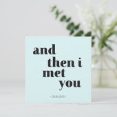 I then i met you - personalisierbar jubiläum (Staand voorkant)