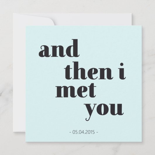 I then i met you - personalisierbar jubiläum (Voorkant)