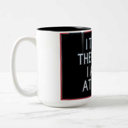 I Think, Therefore I Am...Atheist Coffee Mug Tweekleurige Koffiemok (Links)