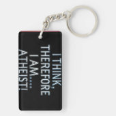 I Think, Therefore I Am...Atheist! Sleutelhanger (achterkant)