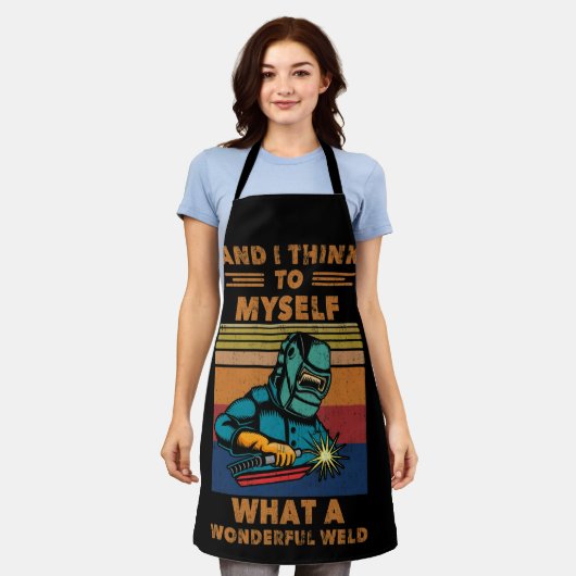 I Think To Myself What A Wonderful Weld Welding Schort (Gedragen)