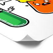 I Think You're Overreacting Science Teacher Back T Poster (Hoek)