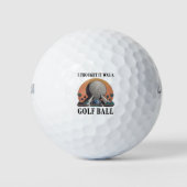 I Thought It Was A Golf Ball Funny Golfing Lover Golfballen (Voorkant)