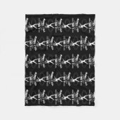 I Throw Like A Girl Shot Put Track And Field Fleece Deken (Voorkant)