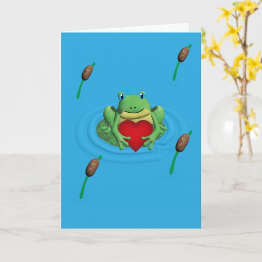 I Toad-Ally Adore You Valentine’s Day Kaart (Gele Bloem)