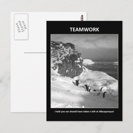 i-told-you-We-should-take-a-left Briefkaart (Voorkant / Achterkant)