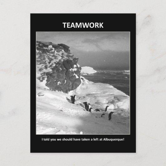 i-told-you-We-should-take-a-left Briefkaart (Voorkant)