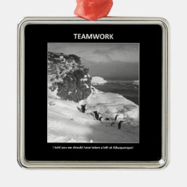 i-told-you-We-should-take-a-left Metalen Ornament