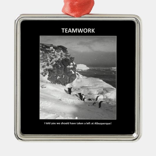 i-told-you-We-should-take-a-left Metalen Ornament (Voorkant)