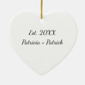 I Tolerate You - Custom Funny Couples Christmas Keramisch Ornament (Achterkant)