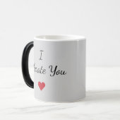 I Tolerate You Mug – Funny Valentine's Day Gift Magische Mok (Voorkant links)