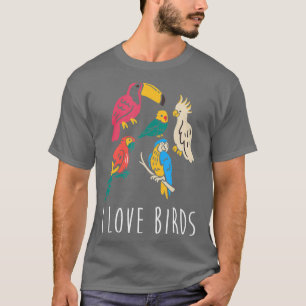 I Tortelduifjes Parrot Cockatiel Oerwoud Tropisch T-shirt