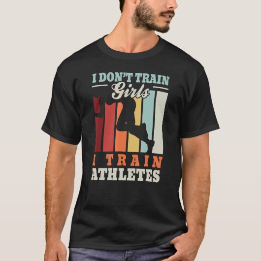 I train athletes u2013 Marathon trainer marathoner T-shirt (Voorkant)