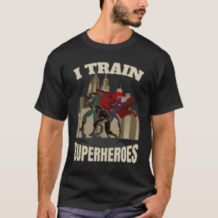 I Train Superhelds Personal Trainer Fitness Coach T-shirt