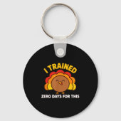I Trained Zero Days For This Funny Thanksgiving Tu Sleutelhanger (Voorkant)