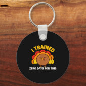 I Trained Zero Days For This Funny Thanksgiving Tu Sleutelhanger (Voorkant)