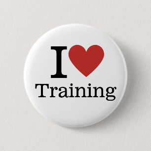 I ❤️ Training voor werknemers CUSTOM Pins Ronde Button 5,7 Cm