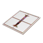 I Trajanus Red Custom Monogram Tegel Tegeltje (Zijkant)