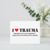 I Trauma Briefkaart (Staand voorkant)