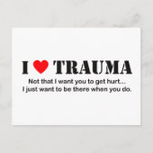 I Trauma Briefkaart (Voorkant)