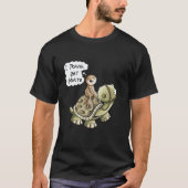 I Travel Last Minute Sloth Ride a Turtle T-shirt (Voorkant)