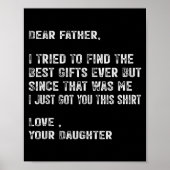 I Tried To Find The Funny Father Fathers Day Mens Poster (Voorkant)