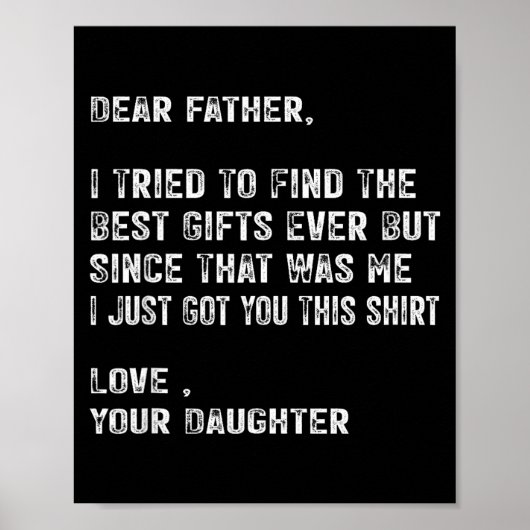 I Tried To Find The Funny Father Fathers Day Mens Poster (Voorkant)
