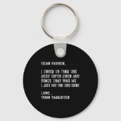 I Tried To Find The Funny Father Fathers Day Mens  Sleutelhanger (Voorkant)