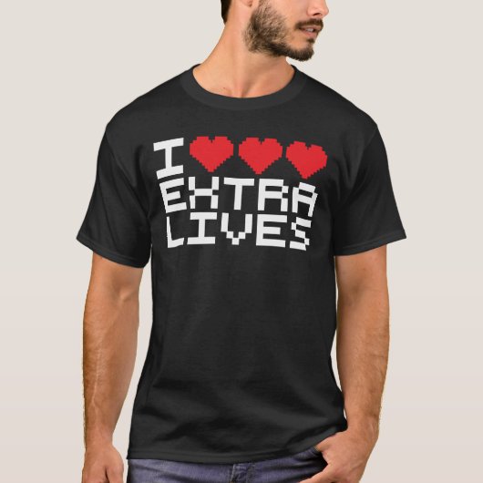 I Triple Heart Extra Lives T-shirt (Voorkant)