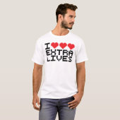 I Triple Heart Extra Lives T-shirt (Voorkant volledig)