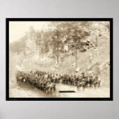 I Troop 8th Cavalry near Fort Meade SD 1889 Poster (Voorkant)
