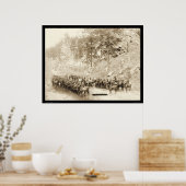 I Troop 8th Cavalry near Fort Meade SD 1889 Poster (Keuken)