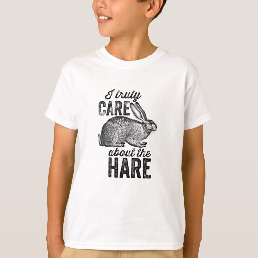 I truly care about the hare t-shirt (Voorkant)