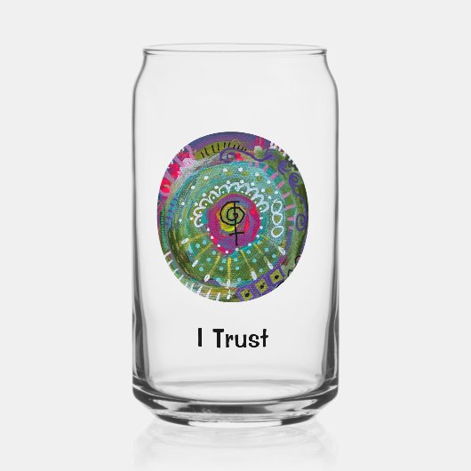 I Trust Mantra and Prayer Portal Blikvorm Glas (Voorkant)