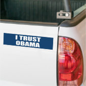 I TRUST OBAMA BUMPERSTICKER (Op Truck)