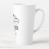 I Turn Coffee Into Code - Funny Programmer Quote Latte Mok (Rechts)